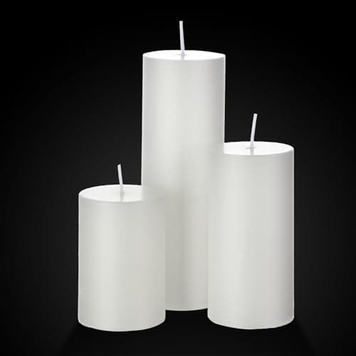 Slim Pillar Candle Holder Set - 60 Pcs - Table Decoration for Shoppers