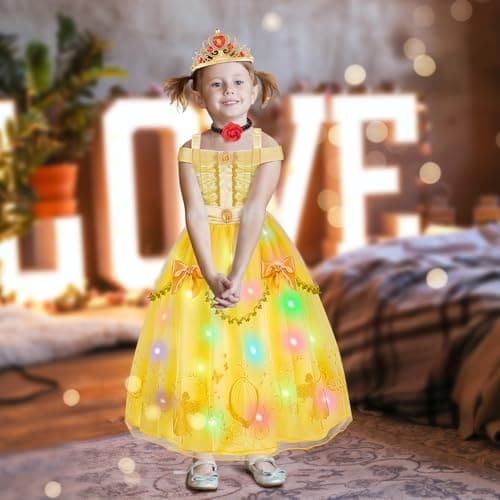 Meland Princess Dress-Up Clothes for Girls 3-10 Years Old