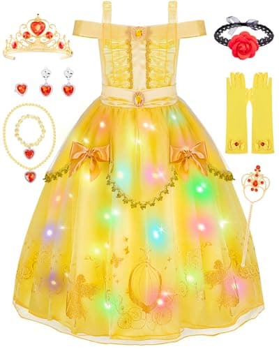 Meland Princess Dress-Up Clothes for Girls 3-10 Years Old