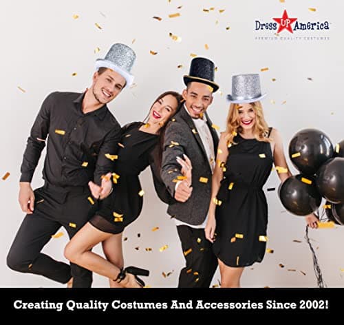 Adult Shiny Tuxedo Hats - Dress Up as a Magician for Men and Women