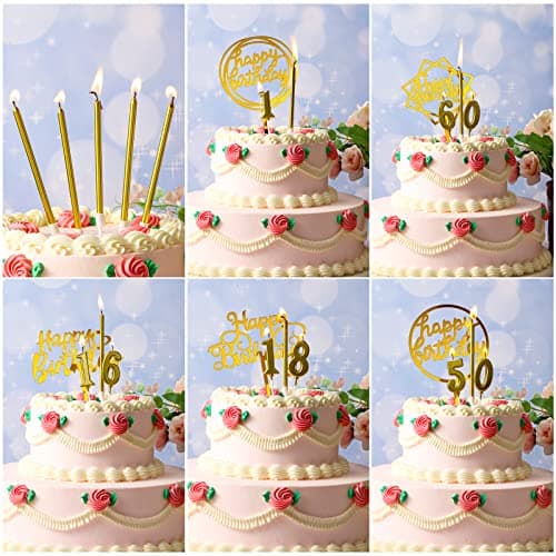 Simplified Birthday Candle Set for Wedding Party