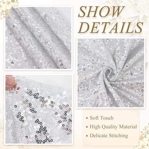 Silver Aisle Runner for Wedding Ceremony