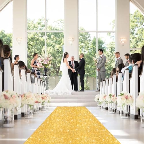 Sequin Aisle Runner for Weddings, Parties, and Proms
