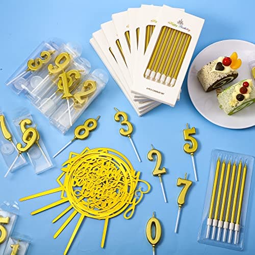 Simplified Birthday Candle Set for Wedding Party