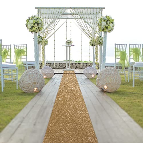 Tatuo Carpet Runner Runway Rug for Prom, Wedding, Christmas Party, Outdoor, Indoor Hallway