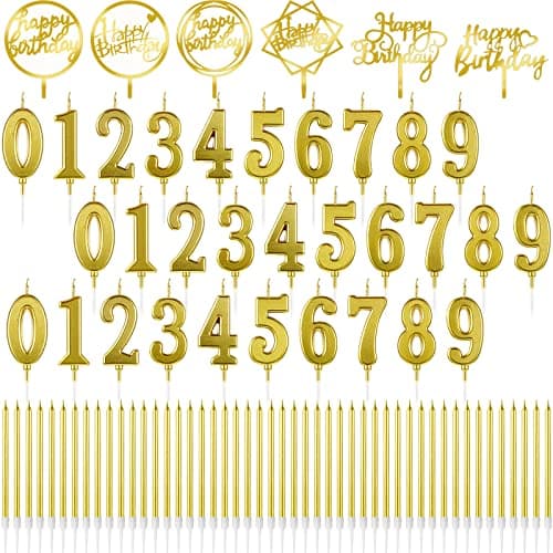 Simplified Birthday Candle Set for Wedding Party