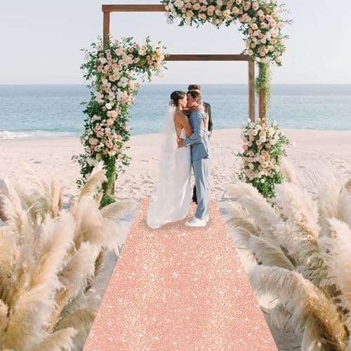 Luxury Sparkly Aisle Runners for Church Beach Wedding Walkway