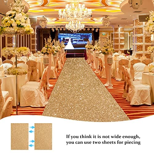 Tatuo Carpet Runner Runway Rug for Prom, Wedding, Christmas Party, Outdoor, Indoor Hallway