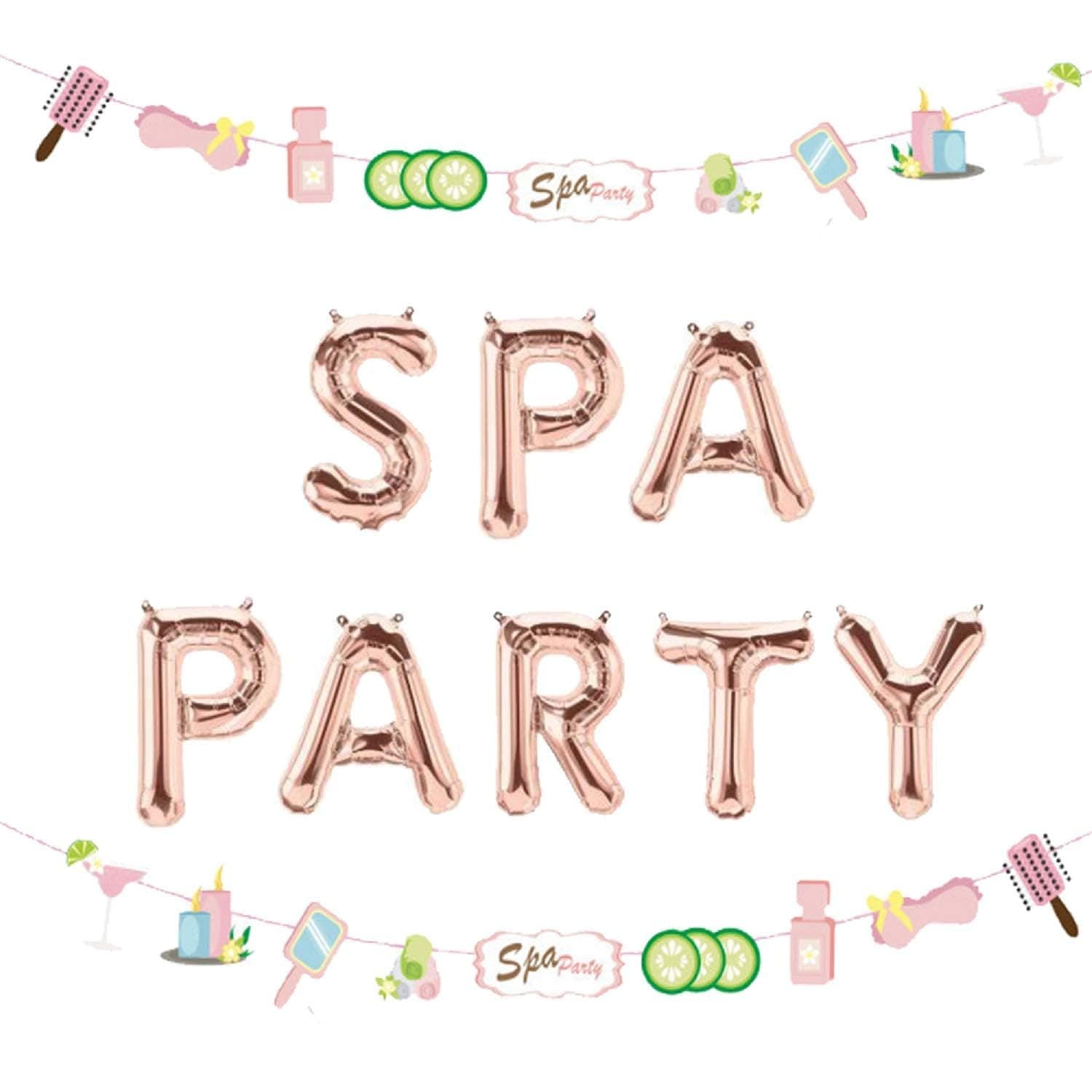 Laventy 2 PCS Spa Party Decorations for Salon, Makeup, and Birthday Parties