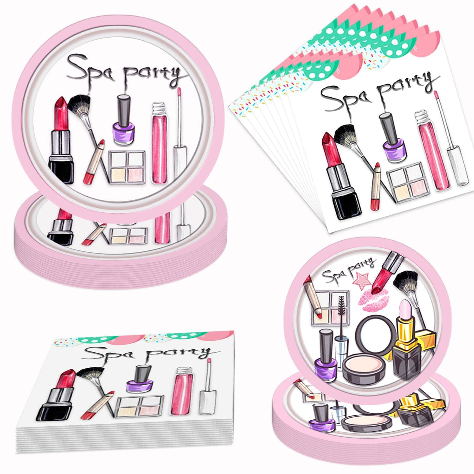 Spa-Themed Birthday Party Supplies for Girls