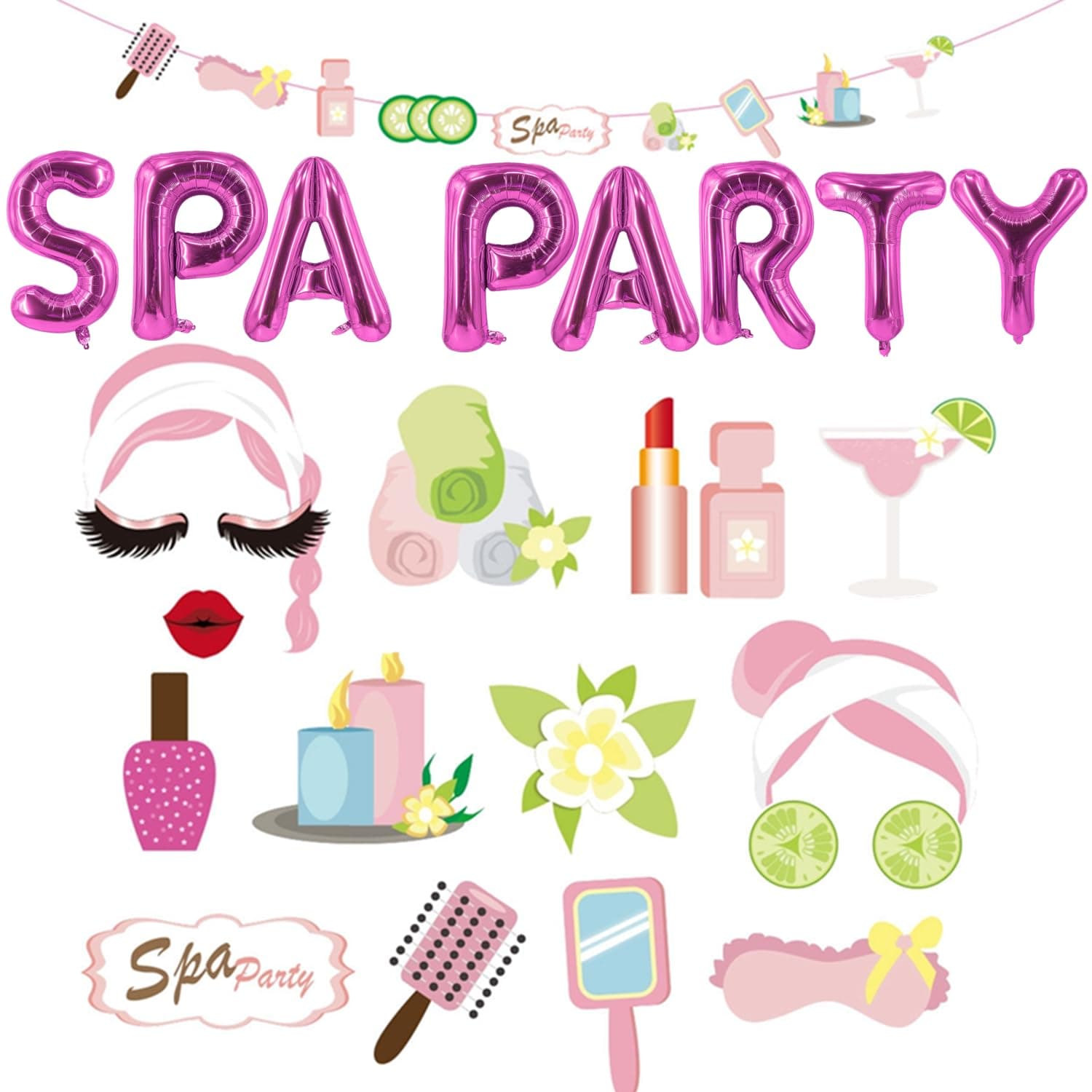 Spa Party Supplies for Girls Spa Day Theme