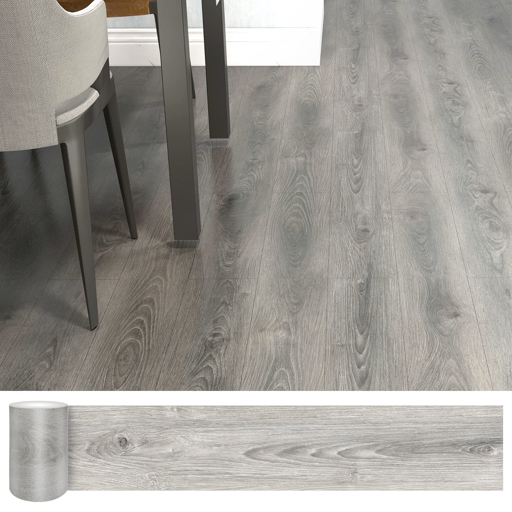 1. Peel and Stick Flooring, 36 Pack 54 Sq.Ft, Self-Adhesive Waterproof Wood Grain Look Floor Tile for Bedroom, Living Room, Kitchen (Smoke Grey)

2. Govee RGBIC Floor Lamp, LED Corner Lamp Works with Alexa, Smart Modern Floor Lamp with Music Sync and